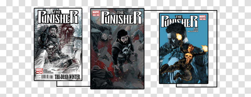 Rucka Covers Punisher, Person, Human, Poster, Advertisement Transparent Png