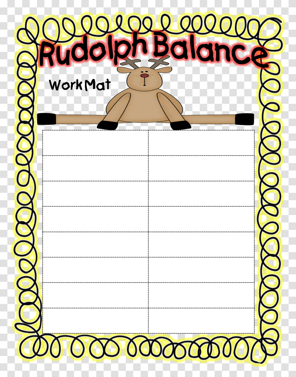 Rudolph Characters Balancing Addition Equations 1st Grade Christmas Rhyming Words, Text, Flyer, Poster, Paper Transparent Png