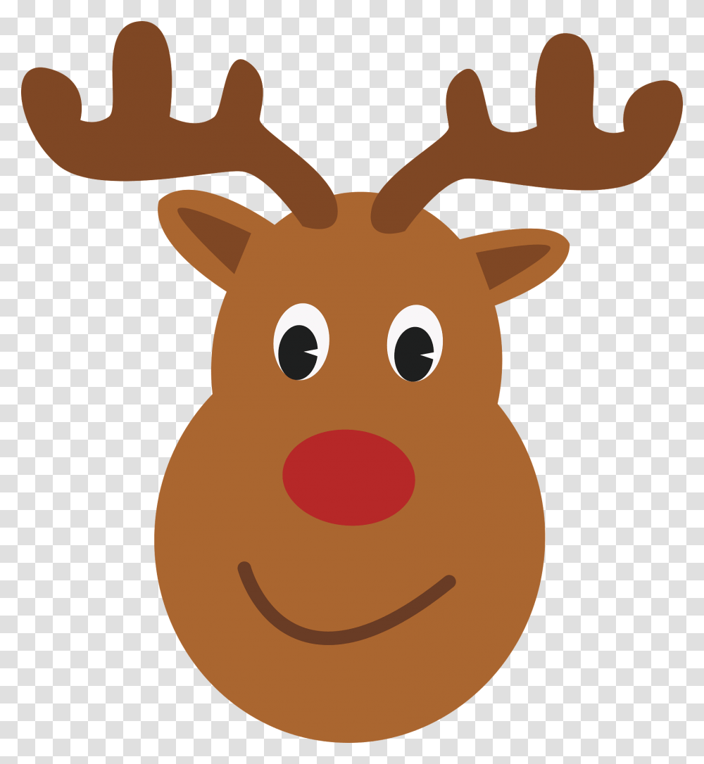 Rudolph Christmas Images Reindeer Face, Mammal, Animal, Antler, Snowman Transparent Png