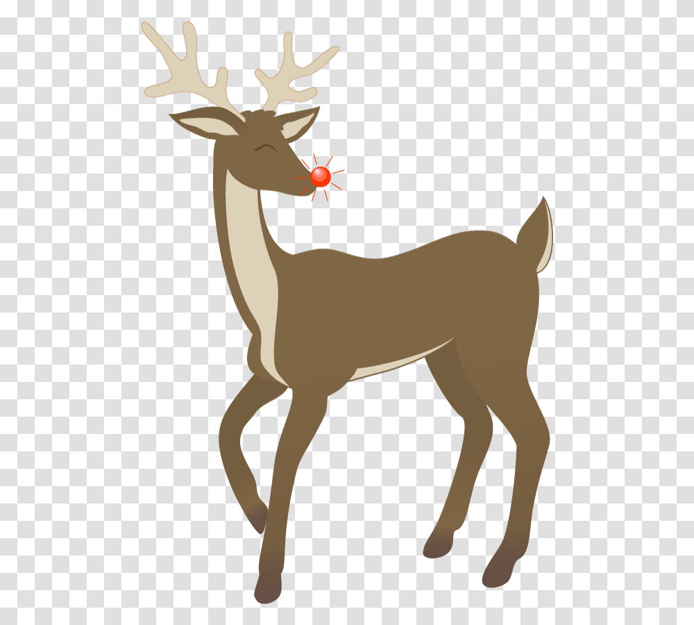 Rudolph Clip Art Free Rudolph The Reindeer Clipart, Animal, Mammal, Wildlife, Antelope Transparent Png