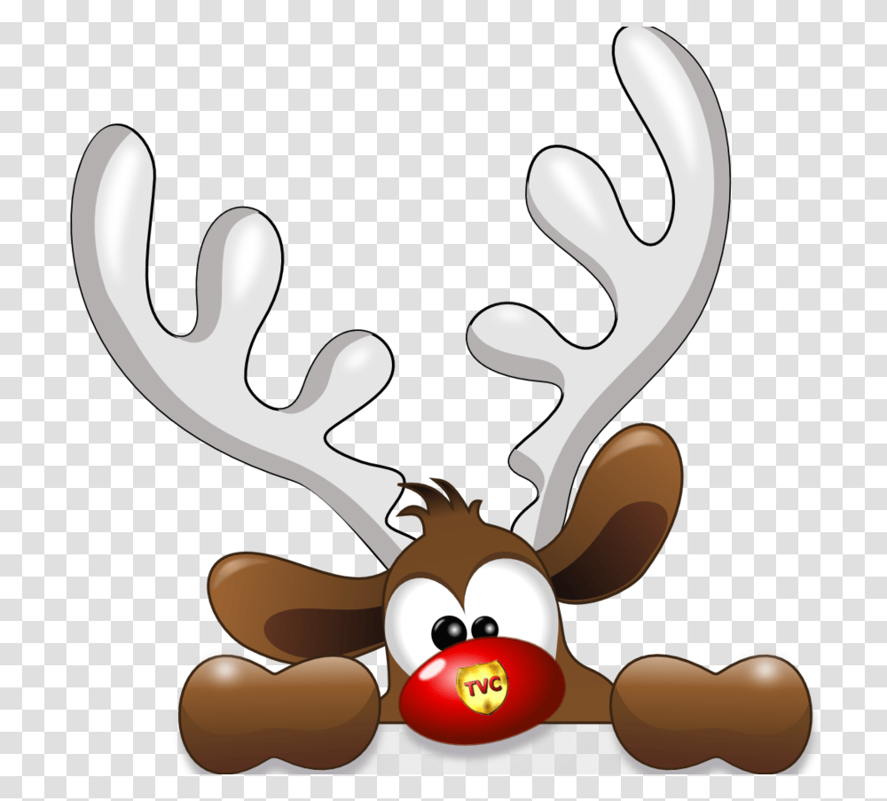 Rudolph Reindeer Santa Claus Christmas Clip Art Christmas Reindeer, Antler, Wildlife, Mammal, Animal Transparent Png
