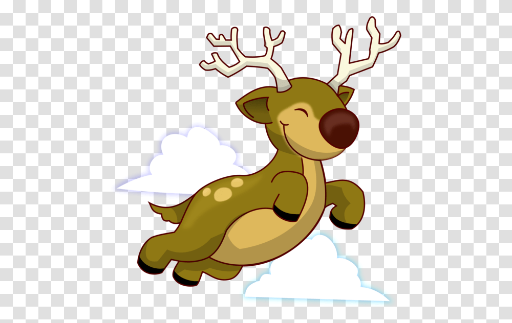 Rudolph Reindeer Santa Claus Wildlife Antler For Christmas Antlers, Hat, Clothing, Apparel, Mammal Transparent Png