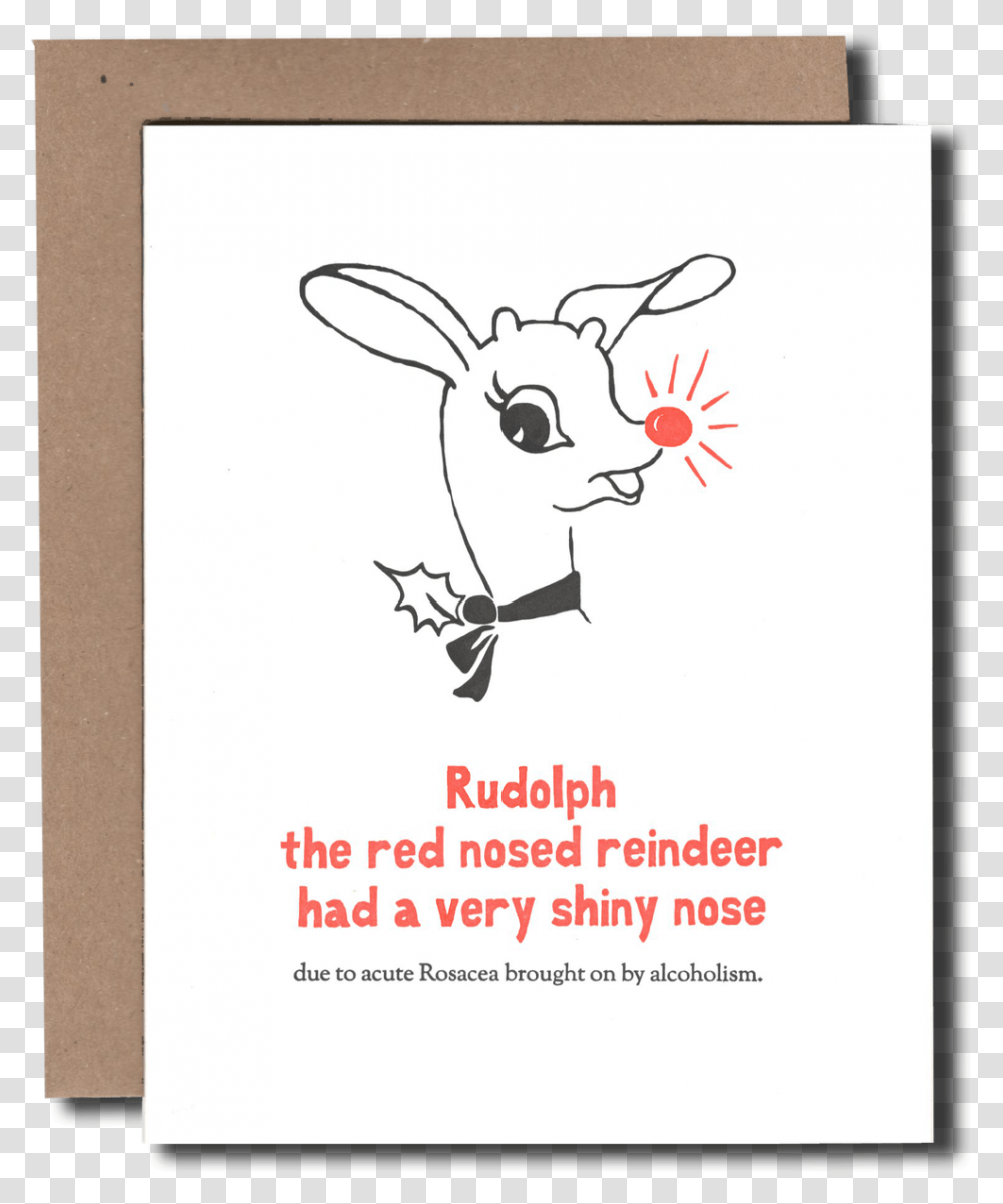 Rudolph S Red Nose Cartoon, Animal, Mammal, Poster, Advertisement Transparent Png