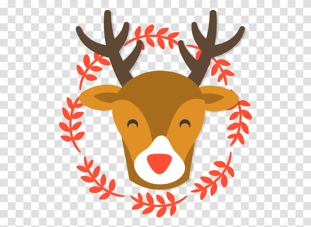 Rudolph Santa Claus Reindeer Christmas Design Silhouette Farm House, Wildlife, Mammal, Animal, Graphics Transparent Png