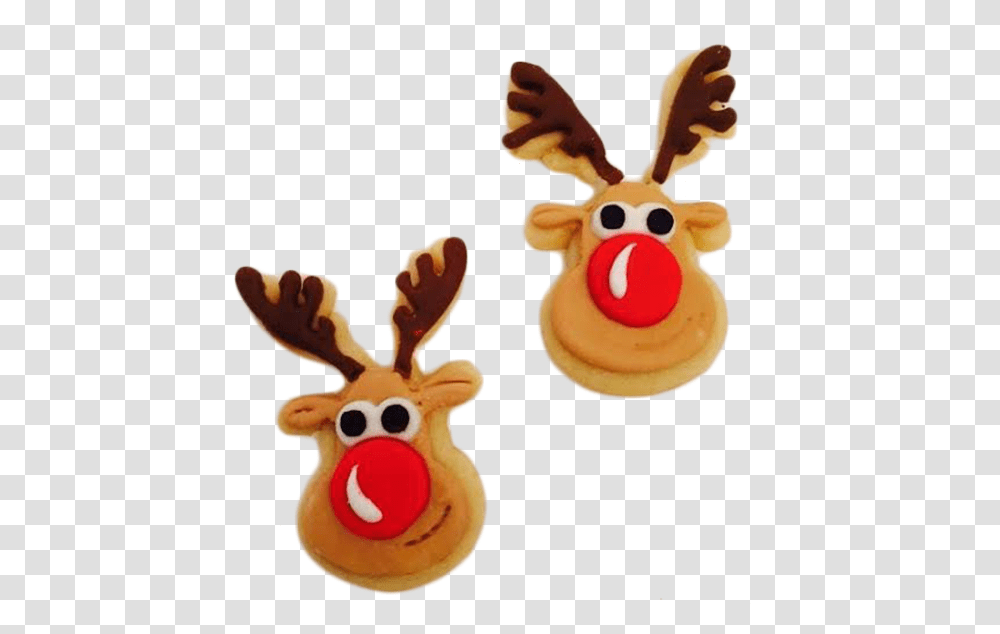 Rudolph The Red Nosed Reindeer Cookies, Sweets, Food, Confectionery, Toy Transparent Png