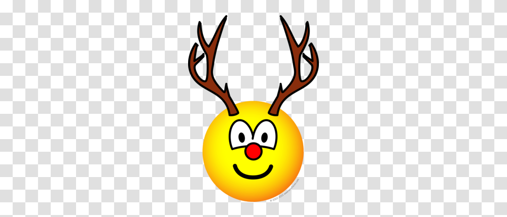 Rudolph The Red Nosed Reindeer Emoticon Emoticons, Halloween, Pac Man, Pumpkin, Vegetable Transparent Png