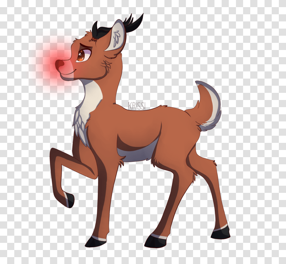 Rudolph The Red Nosed Reindeer Image Background, Mammal, Animal, Wildlife, Horse Transparent Png