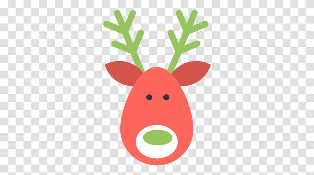 Rudolph Vector Christmas Symbol & Clipart Warren Street Tube Station, Plant, Food, Vegetable, Radish Transparent Png