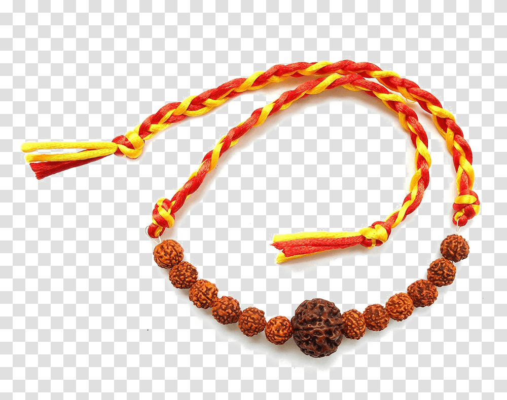 Rudraksha Beads Rakhi High Quality Image Arts, Bead Necklace, Jewelry, Ornament, Accessories Transparent Png