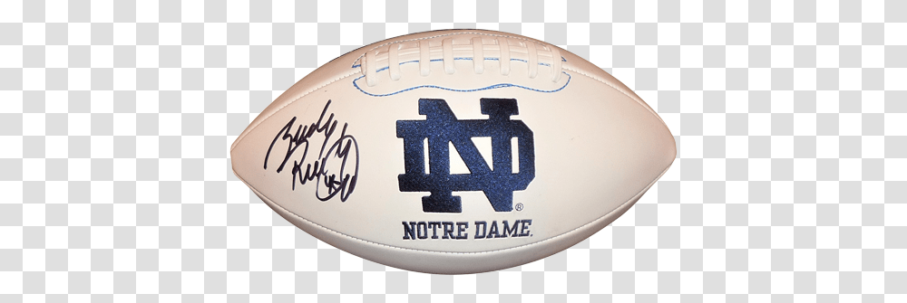 Rudy Ruettiger Autographed Notre Dame Irish Logo Football Notre Dame, Sport, Sports, Rugby Ball Transparent Png