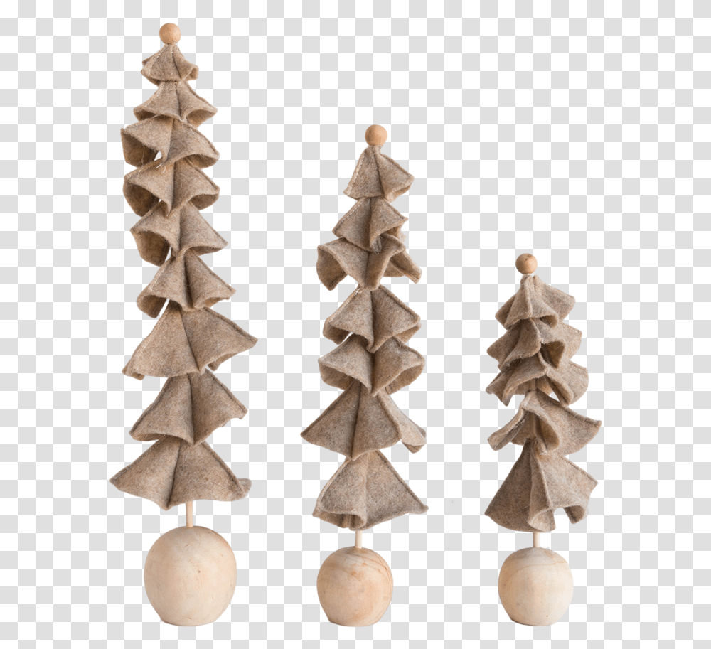 Ruffle Felt Trees In Flax, Chandelier, Lamp, Cone, Paper Transparent Png