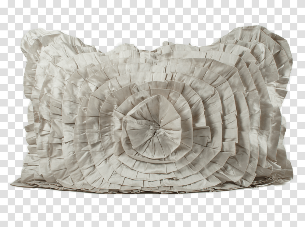 Ruffled Taffeta Pearl Cushion, Soil, Fossil, Ivory, Archaeology Transparent Png