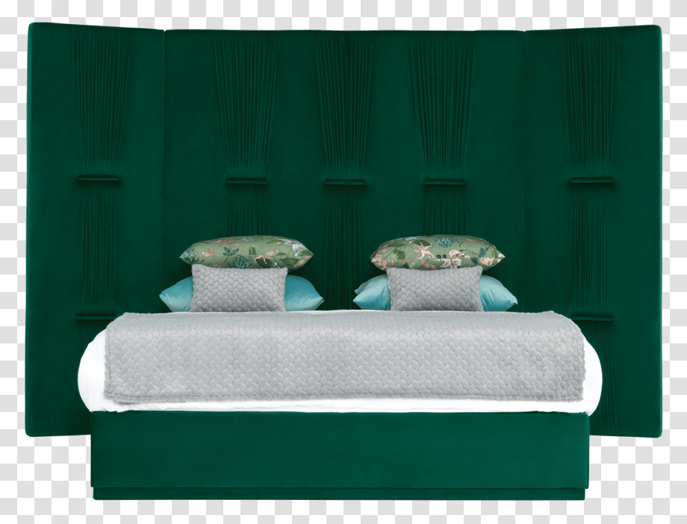 Ruffles Alga Bed Frame, Furniture, Pillow, Cushion, Mattress Transparent Png
