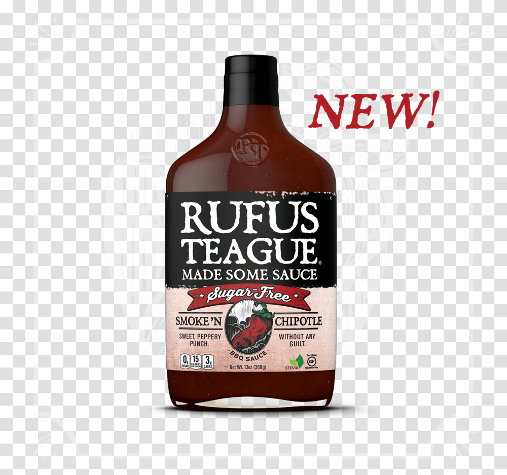 Rufus Teague Slim Amp Sweet Bbq Sauce, Liquor, Alcohol, Beverage, Label Transparent Png