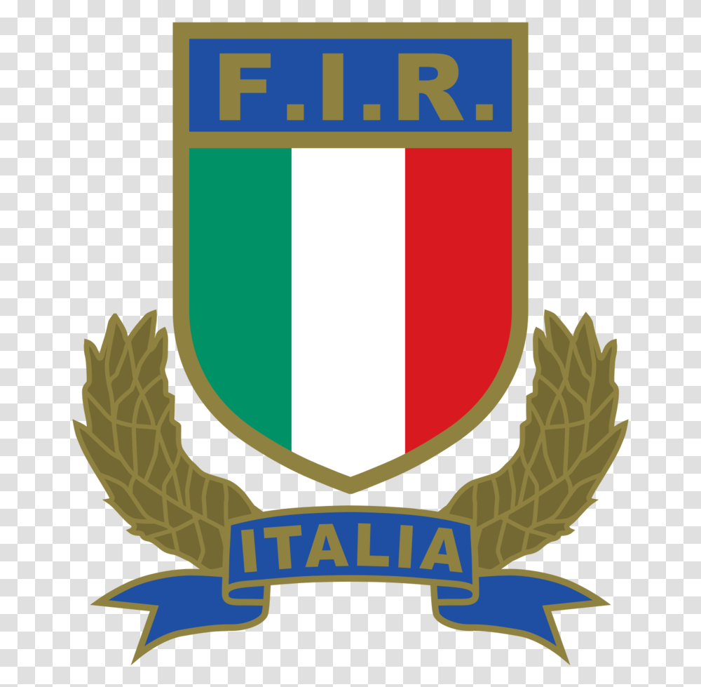 Rugby Federation Italy Logo Italy National Rugby Union Team, Emblem, Armor, Trademark Transparent Png