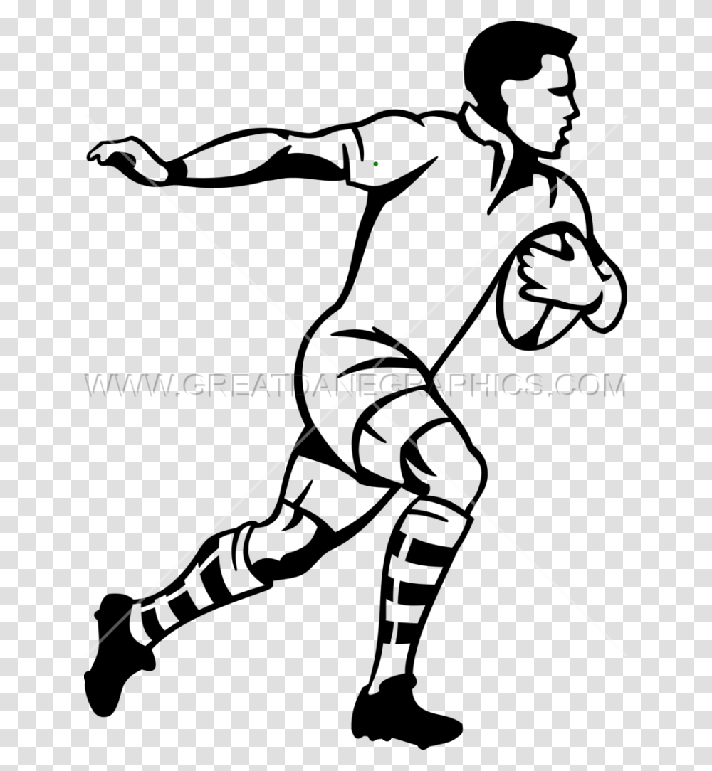 Rugby Player Running Production Ready Artwork For T Shirt Printing, Arrow, Bow, Triangle Transparent Png