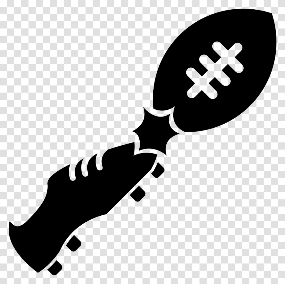 Rugby Shoes Kicking Ball Rugby Football, Hammer, Tool, Stencil, Silhouette Transparent Png