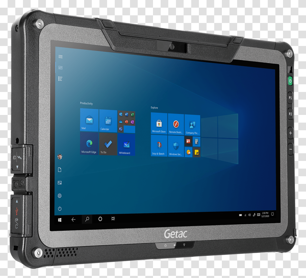 Ruggedized Tablet Getac F110, Tablet Computer, Electronics, Screen, Monitor Transparent Png
