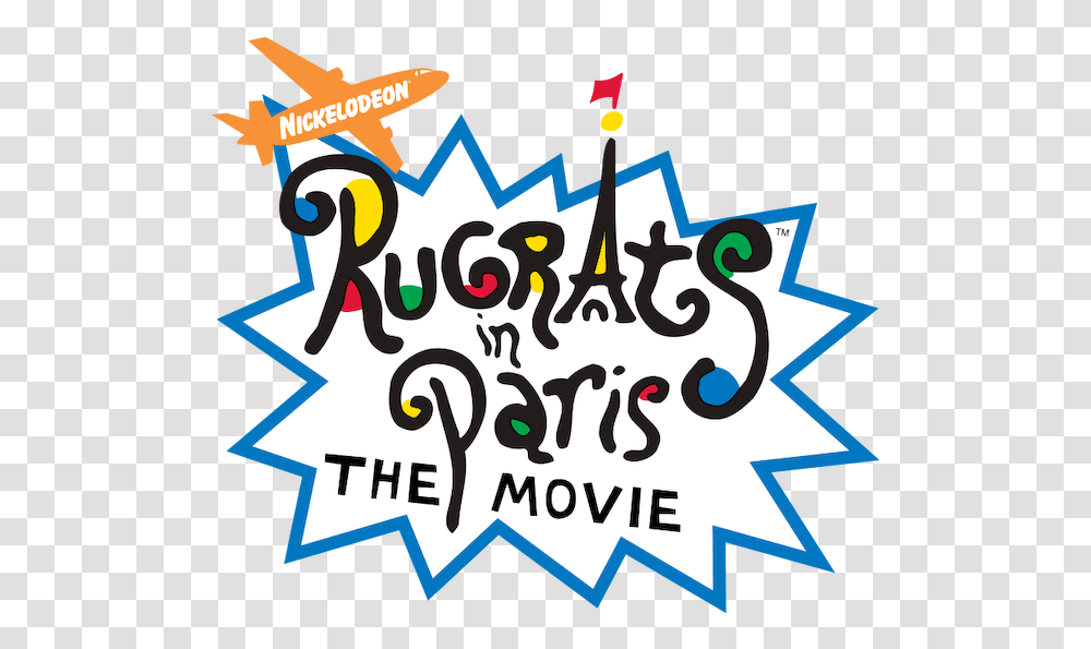 Rugrats In Paris The Movie Netflix Rugrats In Paris The Movie Logo, Text, Poster, Advertisement, Label Transparent Png