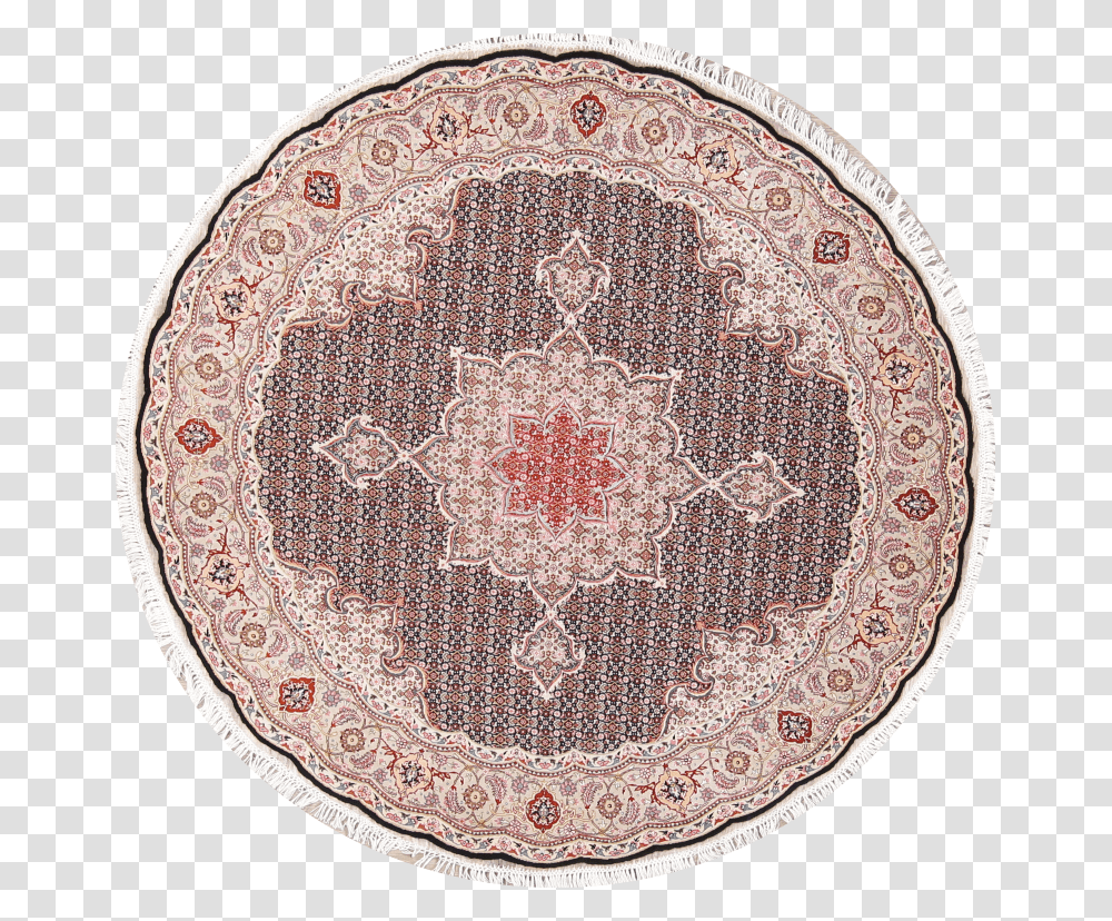 Rugselect Handmade Traditional Round Woolampsilk Oriental Circle Transparent Png