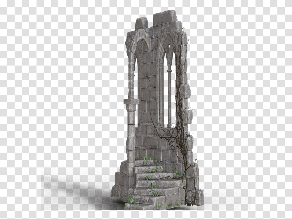 Ruin Stairs Window Old Stone Masonry Gradually Stone Stairs Ruin, Monument, Ruins, Building, Architecture Transparent Png