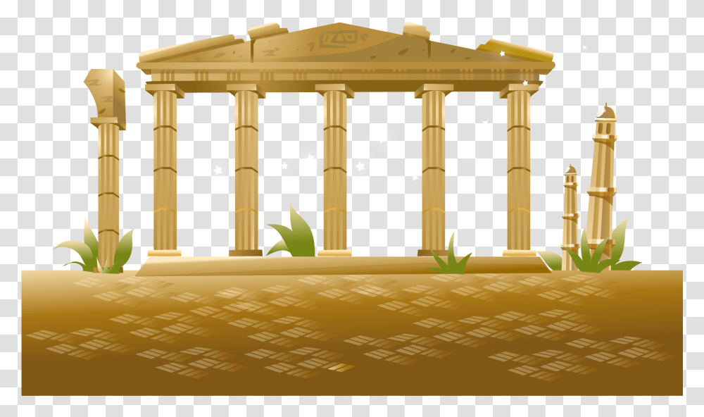 Ruinas Grecia Vector, Architecture, Building, Pillar, Column Transparent Png