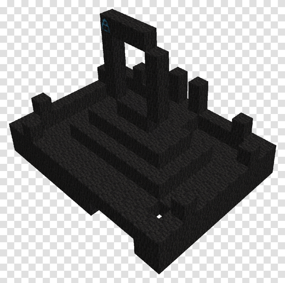 Ruined Teleporter Roof, Cross, Minecraft, Crystal Transparent Png