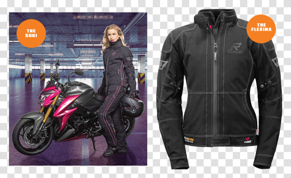 Rukka Flexina Jacket, Apparel, Motorcycle, Vehicle Transparent Png