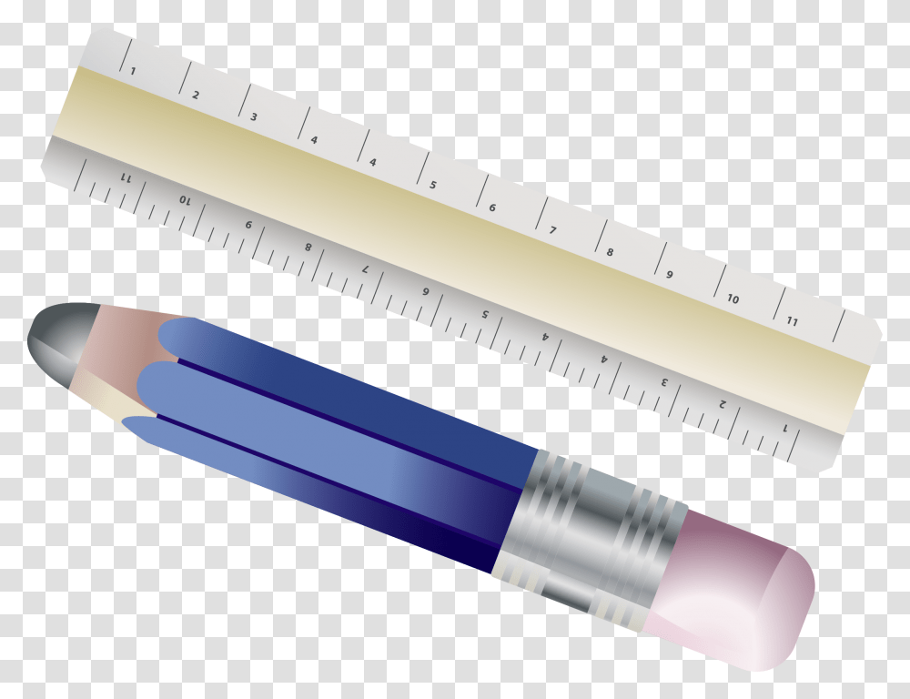 Ruler And Pencil Clip Arts Kalem Cetvel, Plot, Diagram, Injection Transparent Png