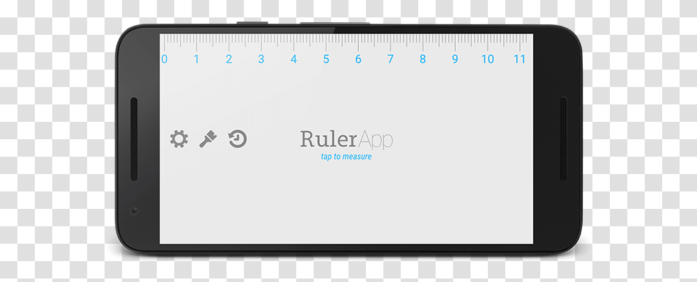 Ruler App For Android Measure Length With Your Phone Horizontal, Text, Electronics, Plot, White Board Transparent Png