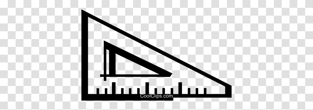Ruler Royalty Free Vector Clip Art Illustration, Triangle, Utility Pole, Handrail, Banister Transparent Png
