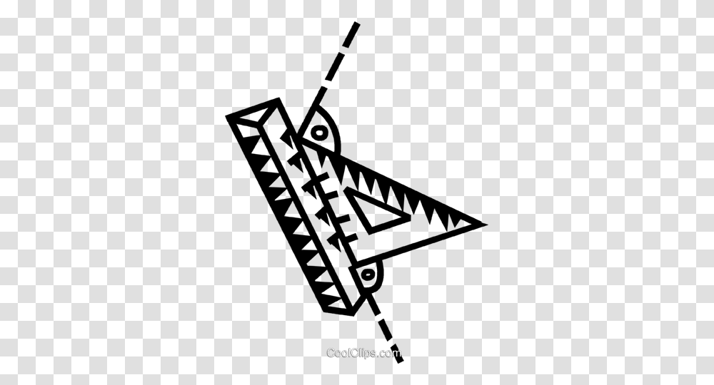 Rulers Royalty Free Vector Clip Art Illustration, Triangle, Drawing, Handrail, Banister Transparent Png