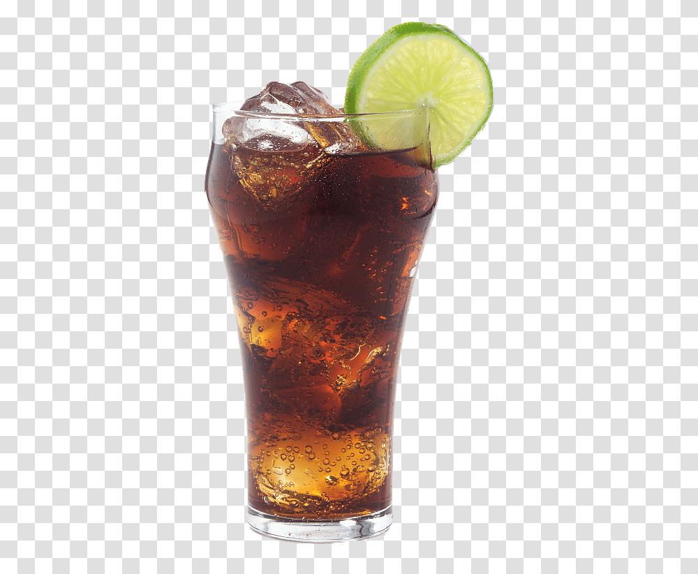 Rum And Coke Glass Of Coke, Soda, Beverage, Drink, Coca Transparent Png
