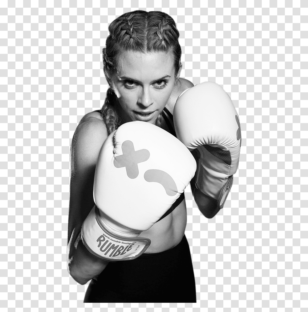 Rumble Boxing Logo Black And White Black Women Boxing, Person, Human, Sport, Sports Transparent Png