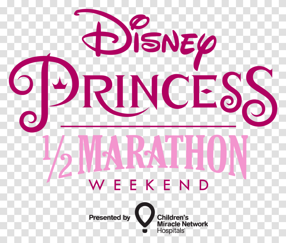 Run Disney Princess Half Marathon 2019, Alphabet, Word, Poster Transparent Png