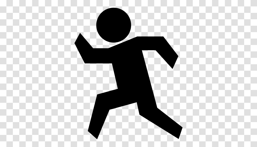 Run Jogging Silhouette People Running Icon, Kicking, Cross, Sport Transparent Png