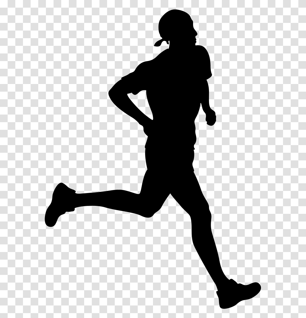 Run Running Silhouette Background, Person, Human, Fitness, Working Out Transparent Png