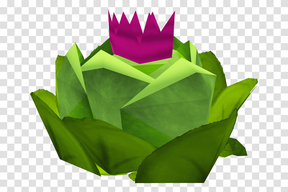 Runescape Cabbage, Green, Plant, Crystal Transparent Png
