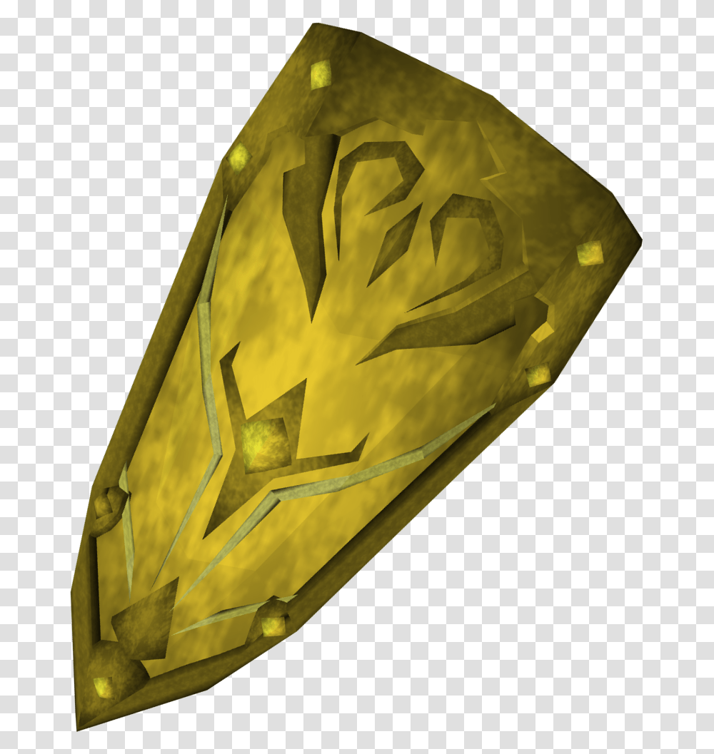 Runescape Golden Shield, Crystal, Mineral, Tent, Armor Transparent Png
