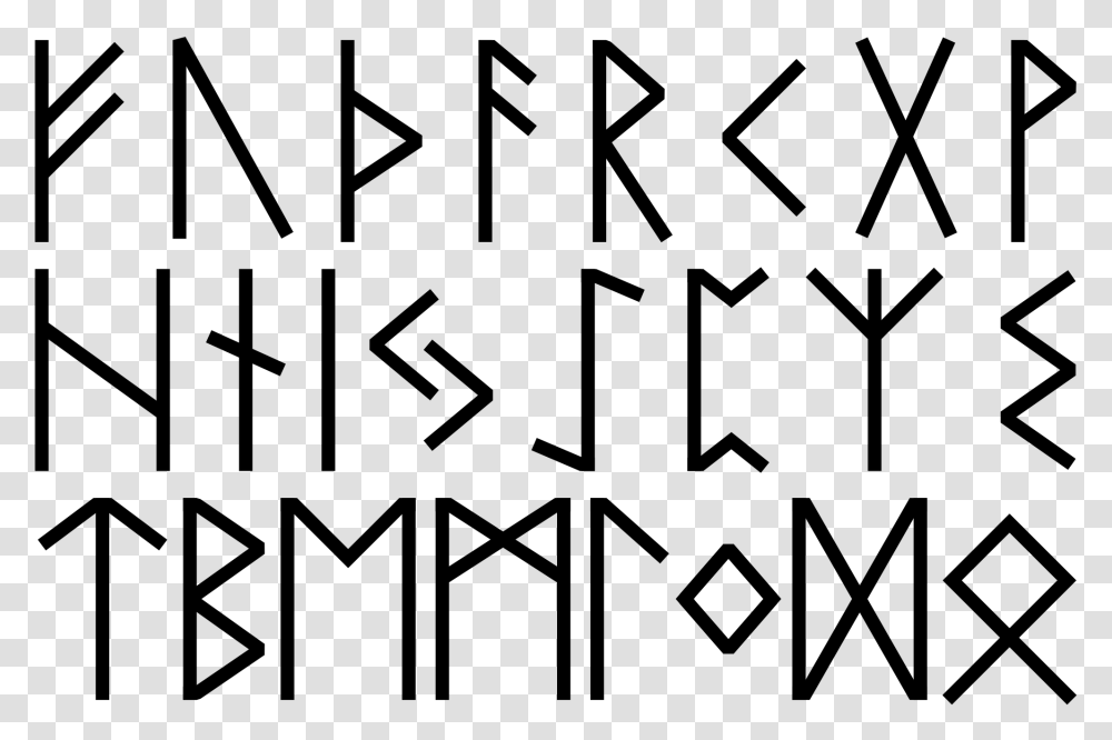 Runic Letters Elder Futhark, Gray, World Of Warcraft Transparent Png