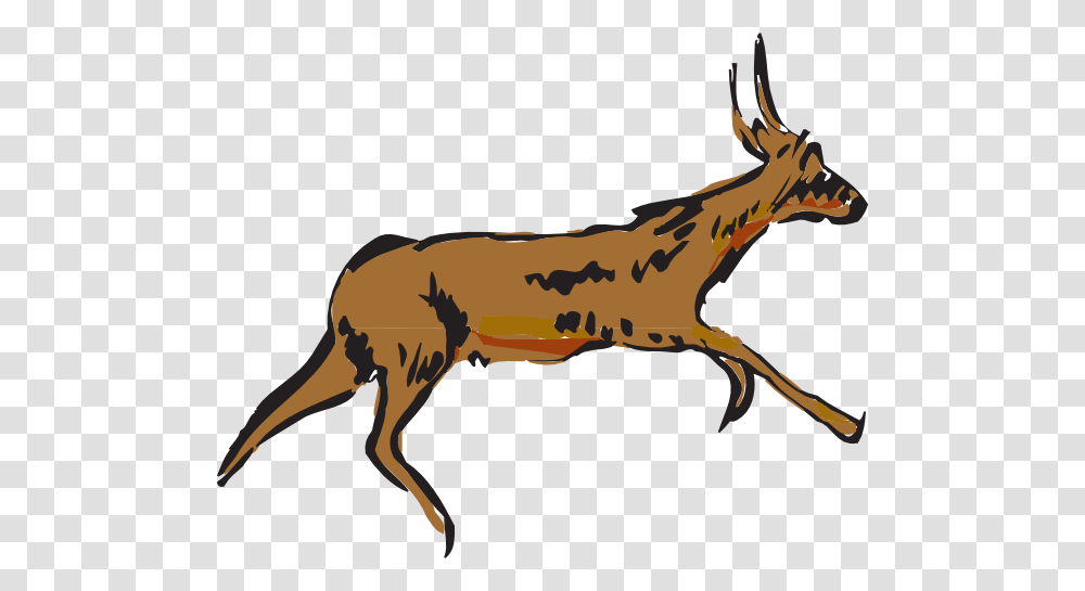 Running Antelope Clip Art, Wildlife, Animal, Mammal, Deer Transparent Png