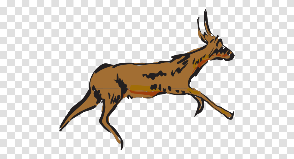 Running Antelope Svg Clip Arts Download Animated Deer Running Gif, Wildlife, Animal, Mammal, Elk Transparent Png