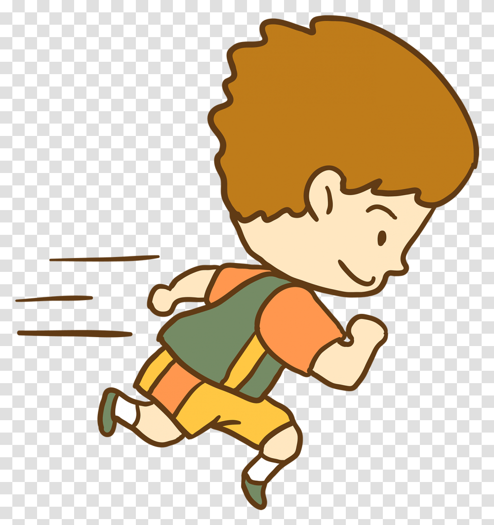 Running Cartoon Jogging Boy Runner Cartoon Child Running, Cupid, Elf Transparent Png