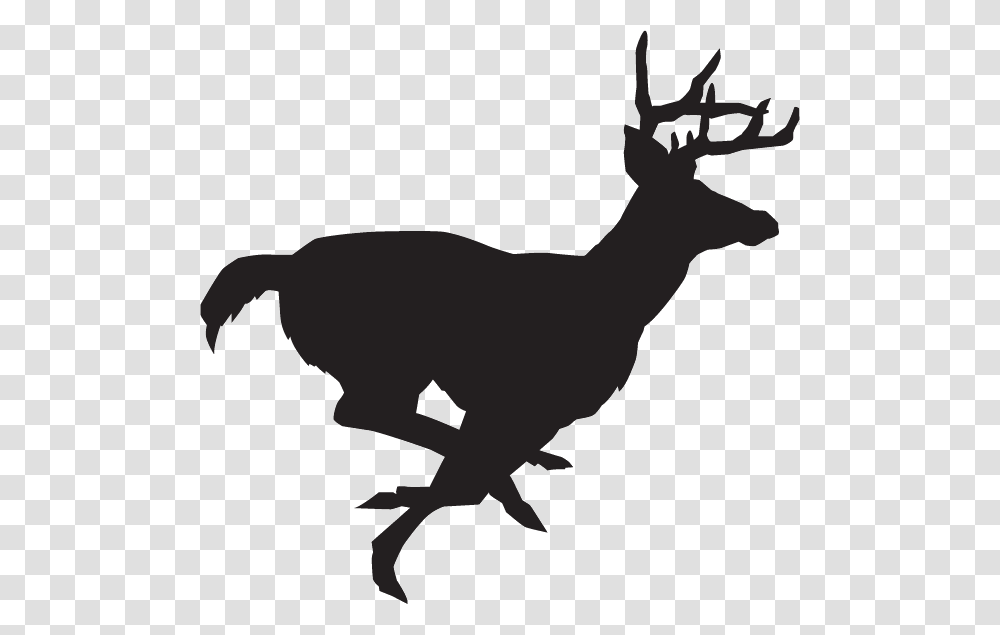 Running Deer Silhouette Deer Running Silhouette, Dog, Pet, Canine, Animal Transparent Png