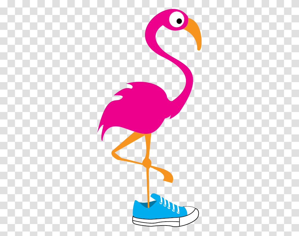 Running Flamingo Hospice Of Guernsey Inc, Bird, Animal, Ostrich Transparent Png