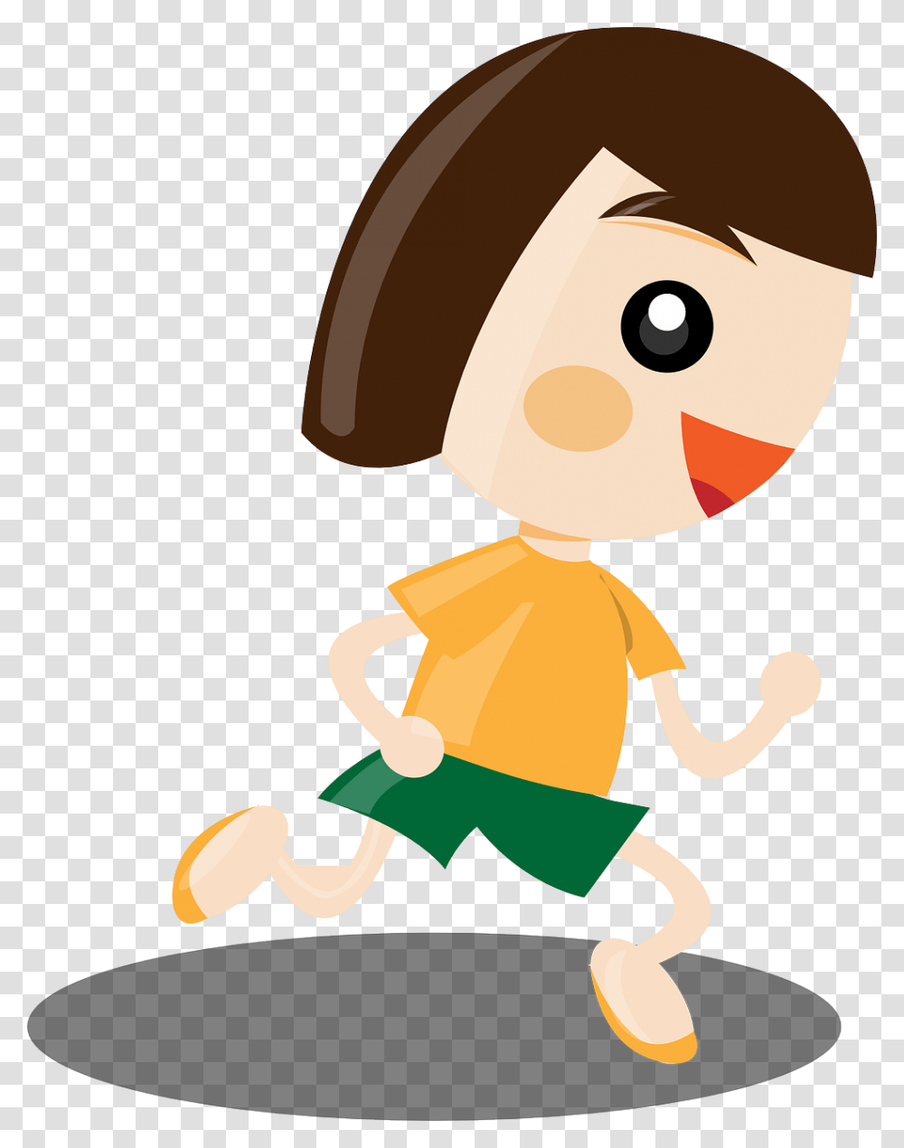 Running Girl Clipart Girl Running, Label, Drawing, Outdoors Transparent Png
