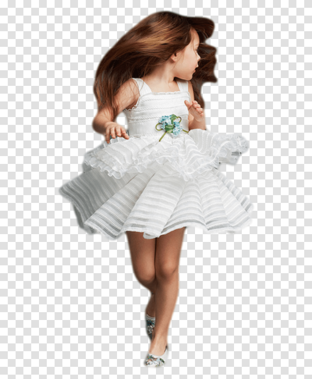 Running Girl In Dress Download Velociraptor Transparant, Costume, Person, Evening Dress Transparent Png