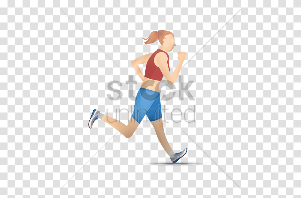 Running Girl V Jogging, Person, Sport, Working Out, Bow Transparent Png
