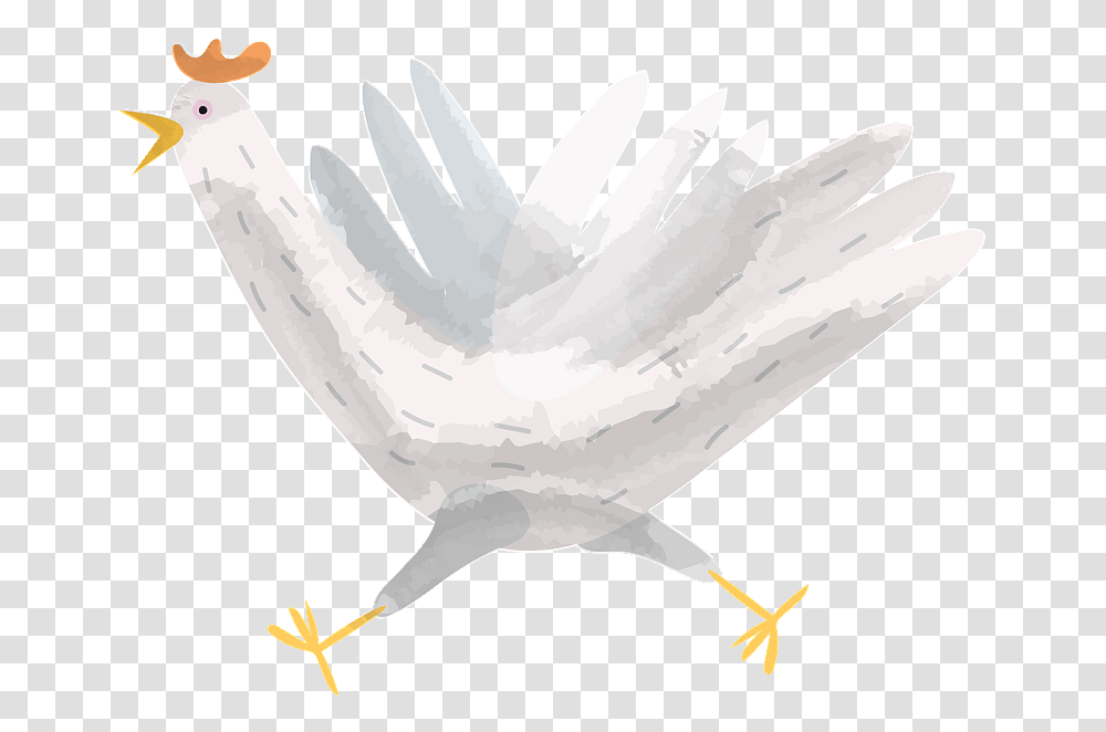 Running Hen Clipart Eagle, Animal, Bird, Paper, Stork Transparent Png