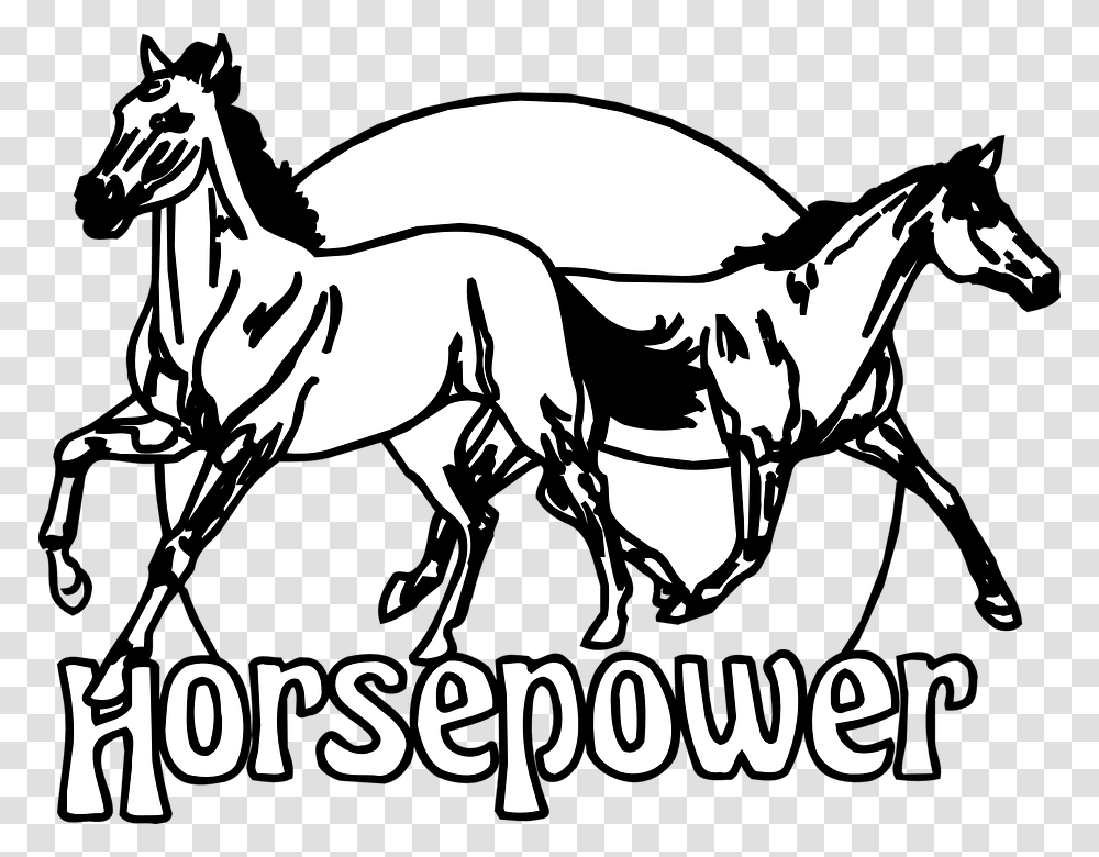 Running Horse Clipart Horsepower Clipart, Mammal, Animal, Stencil, Colt Horse Transparent Png